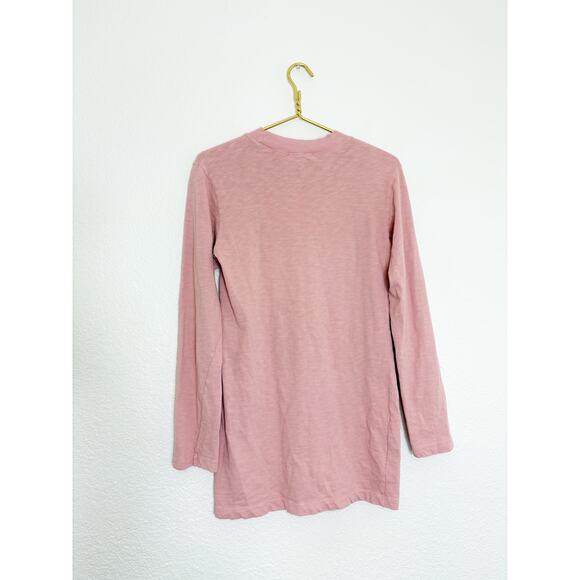 Cotton Citizen Tokyo Long Sleeve Mini Dress Size Small Pink Lightweight Preppy - Picture 11 of 12